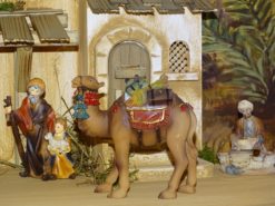 Krippenfigur Kamel mit Gepäck in Orientalischer Krippe Jerusalem
