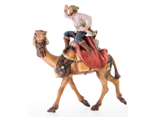 Krippenfigur Kamel mit Reiter