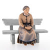 Krippenfigur Sitzende Frau ohne Bank
