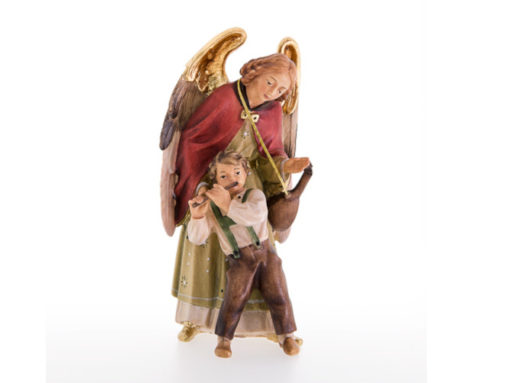 Krippenfigur Engel mit Kind