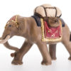 Krippenfigur Elefant mit Gepäck