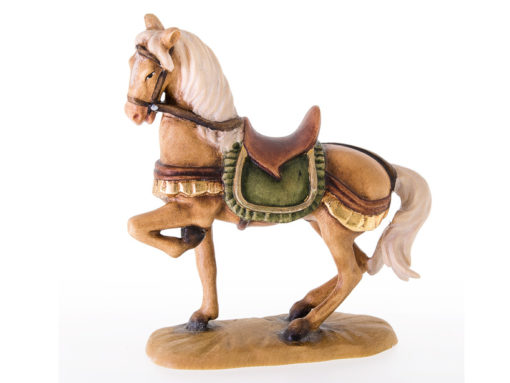 Krippenfigur Pferd mit erhobenem linken Bein