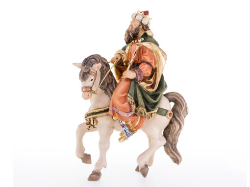 König Balthasar mit Pferd
