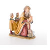 Krippenfigur König Melchior mit Schleppenträger