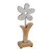 Osterdeko "Blume" aus Metall und Mango Holz