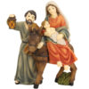 Krippenfigur Heilige Familie auf der Flucht