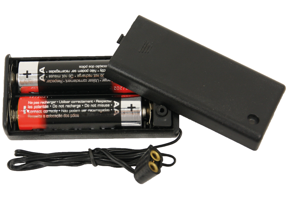 Krippenzubehör Batteriehalter mit Kabel und Schalter