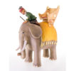 Krippenfigur Kastlunger-Krippe "Elefant mit Reiter"