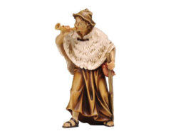 Krippenfigur Kostner-Krippe "Hirt mit Horn"