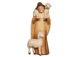 Krippenfigur Leonardo-Krippe "Hirt zwei Schafe"
