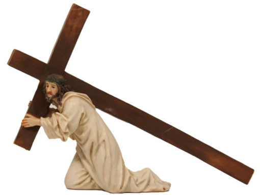 Passionsfigur "Jesus unter dem Kreuz"