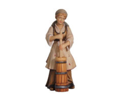 Krippenfigur Mahlknecht Krippe "Hirtin mit Butterfass"