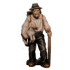 Krippenfigur Mahlknecht Krippe "Hirt mit Lamm"