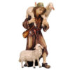 Krippenfigur Mahlknecht Krippe "Hirt zwei Schafe"