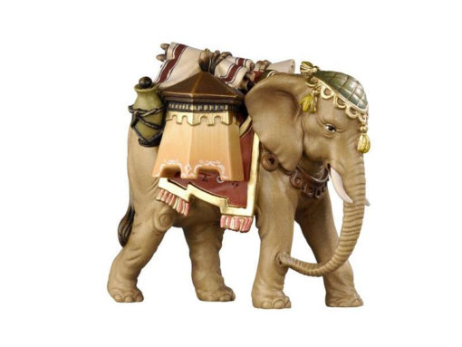 Krippenfigur Mahlknecht Krippe "Elefant mit Gepäck"