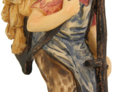 Krippenfigur "Almbauer mit Kraxn" aus Polyresin